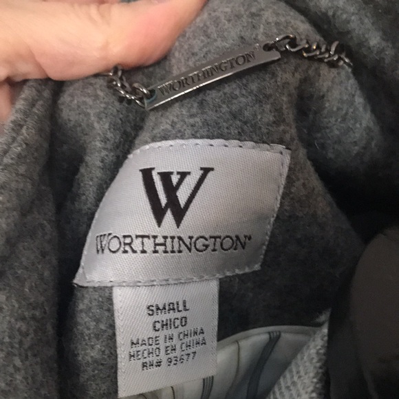 Gray tailored coat - Picture 3 of 4